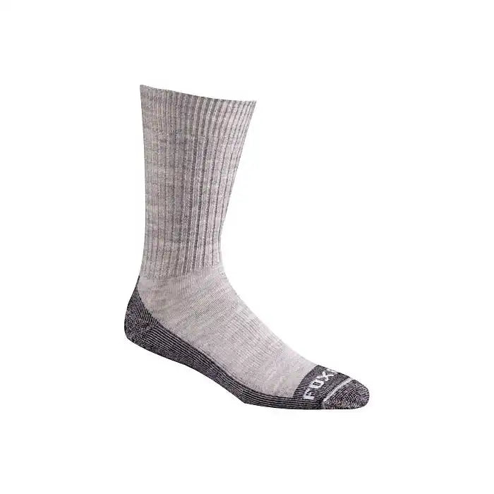 Fox Racing Calzini 6'' Flexair Merino Wool - Leggeri E Traspiranti - Supporto Arco Plantare - L/XL, Grigio Chiaro (59% Lana Merino)