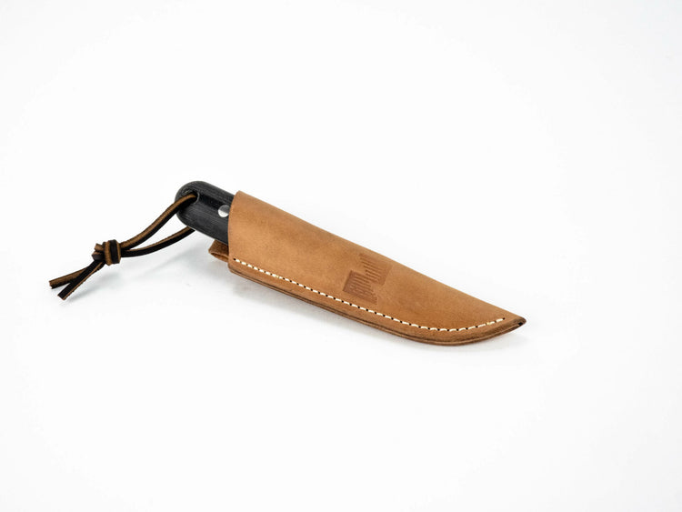 Sacha Black Micarta Puukko in Sheath
