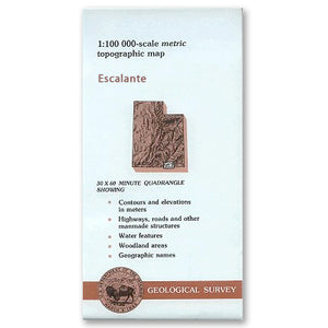 USGS Topo Map, Escalante 1:100,000
