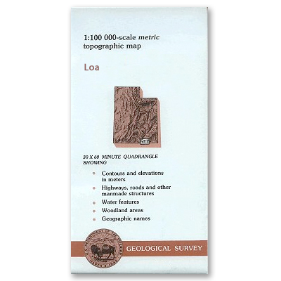 USGS Topo Map: Loa 1:100,000